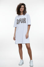 Noisy Leppard White T-Shirt Dress