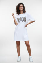 Noisy Leppard White T-Shirt Dress