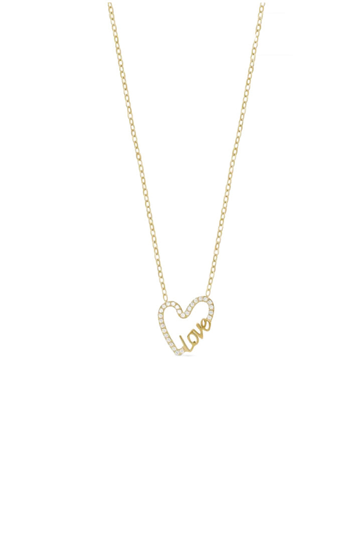 Open Heart Love Necklace