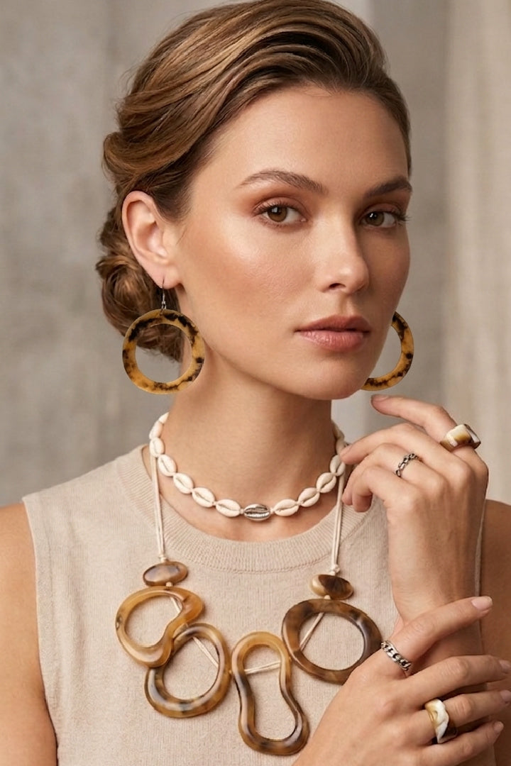Organic Necklace Horn