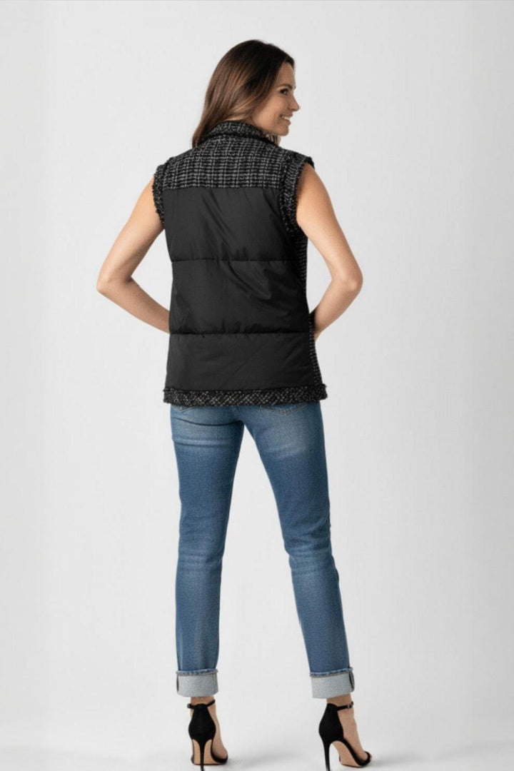 Parisian Tweed Sleeveless Vest
