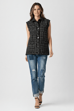 Parisian Tweed Sleeveless Vest