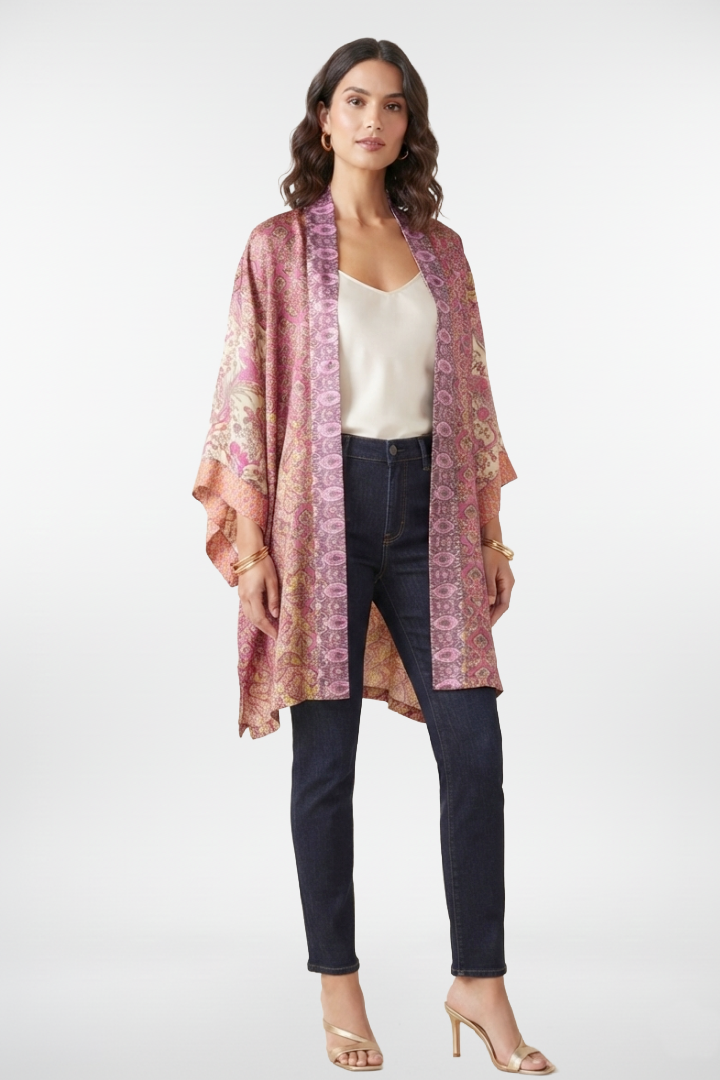 Kimono Sereno de Estilo Elevado y Tradicional
