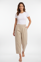 Pantalones holgados con cintura elástica