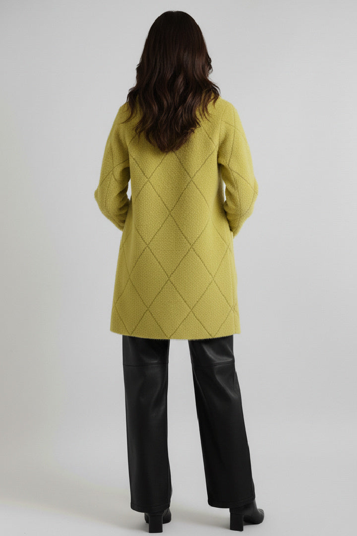 Quilted Fluffy Shacket Coat