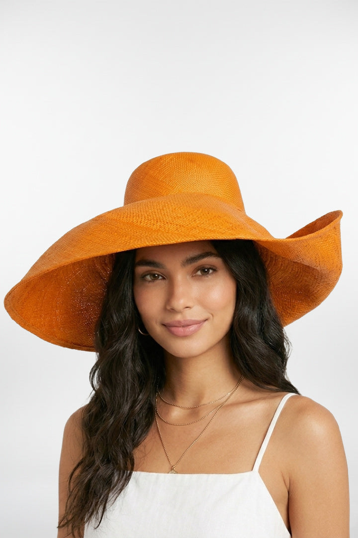 Sombrero para el sol de rafia tipo capelina
