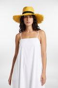 Raffia Yellow Hat