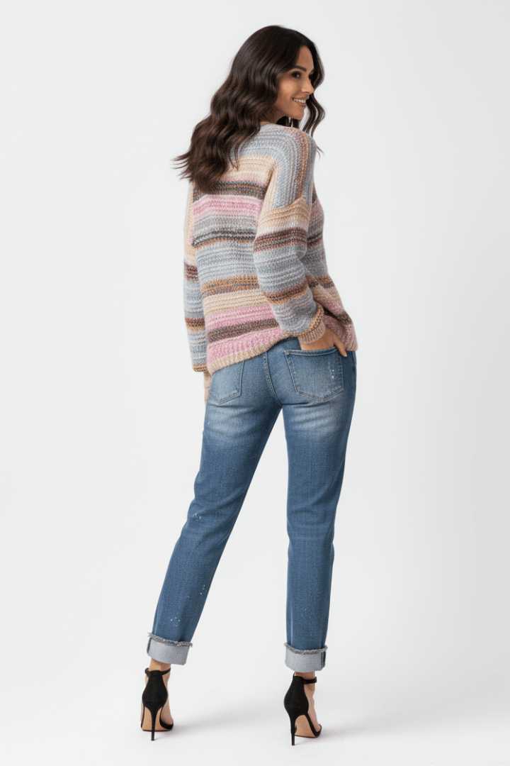Rainbow Chunky Sweater