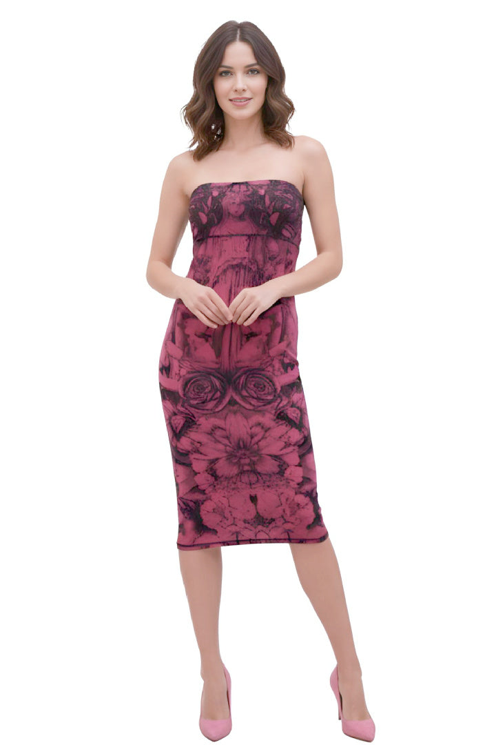 Renaissance Cherry Red Tube Skirt & Dress