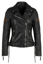 Veste en cuir Reo RF avec détail en forme de cœur