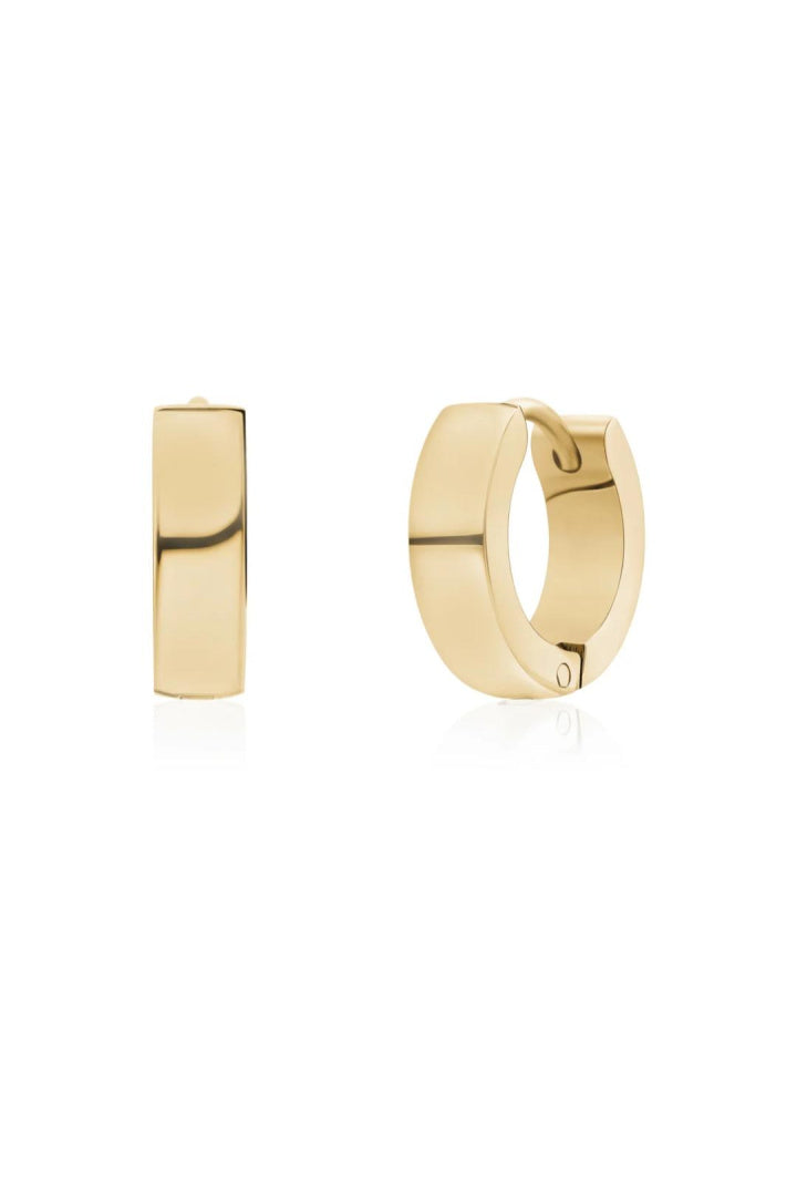 Pendientes Huggie Redondeados