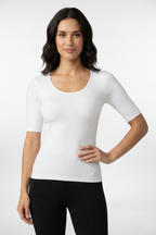 Seamless Rib S/S Crew Neck
