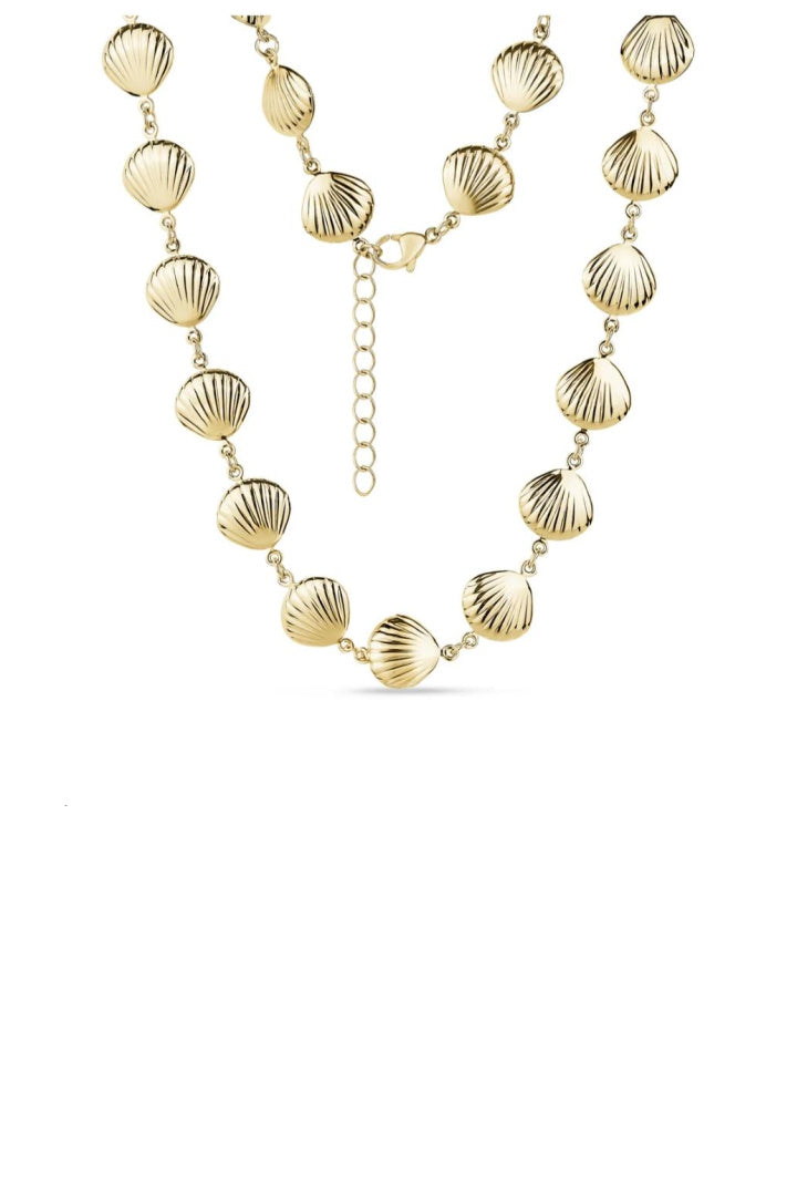 Seashell Charm Link Necklace