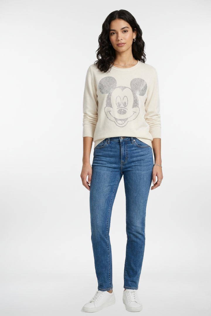 Sequin Mickey Sweater