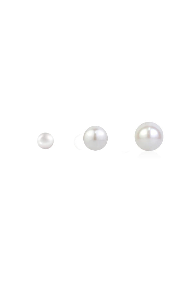 Shell Pearl Stud Earrings