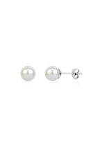 Shell Pearl Stud Earrings