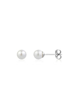 Shell Pearl Stud Earrings