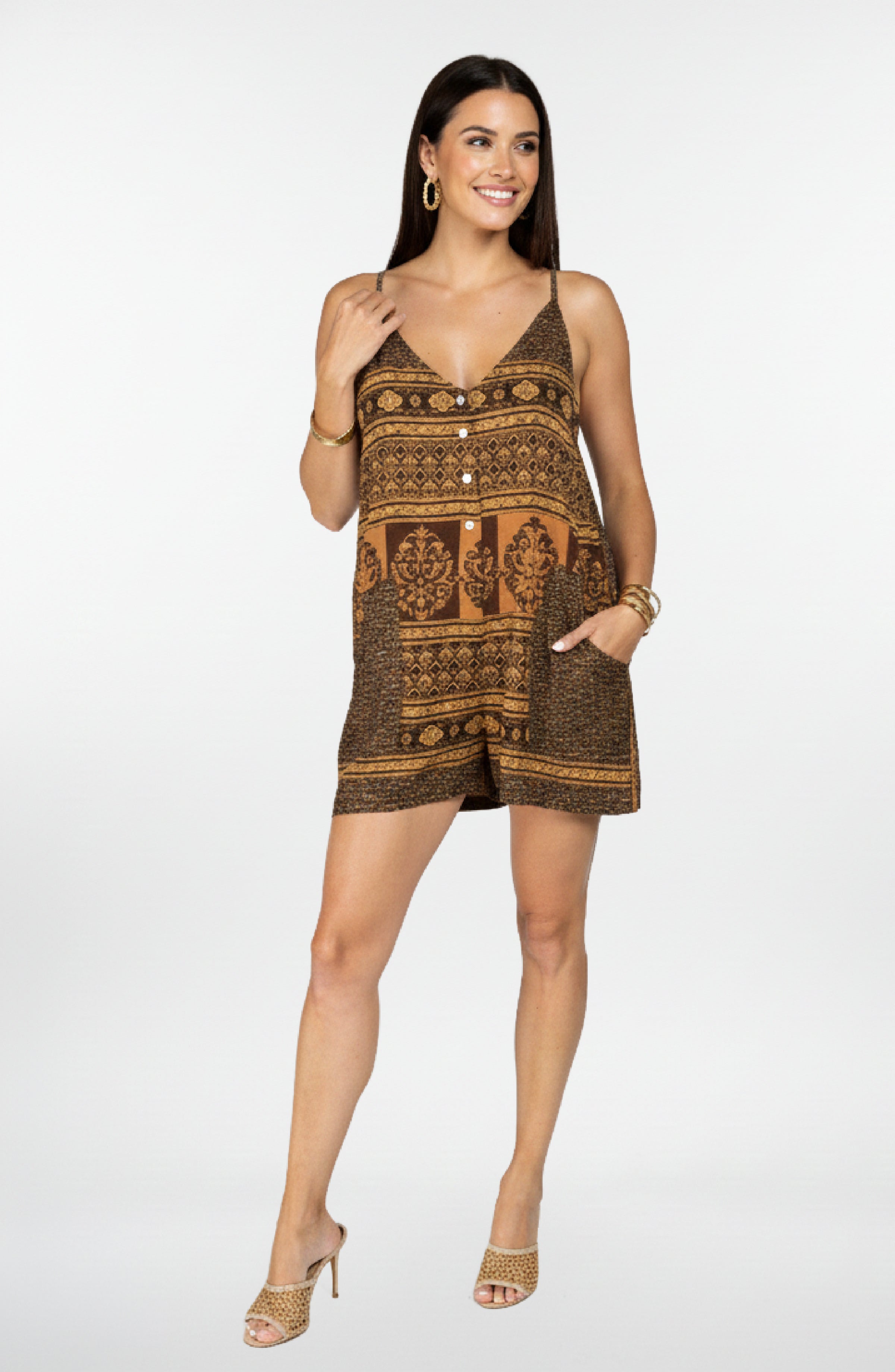 Shenanigans Strappy Romper