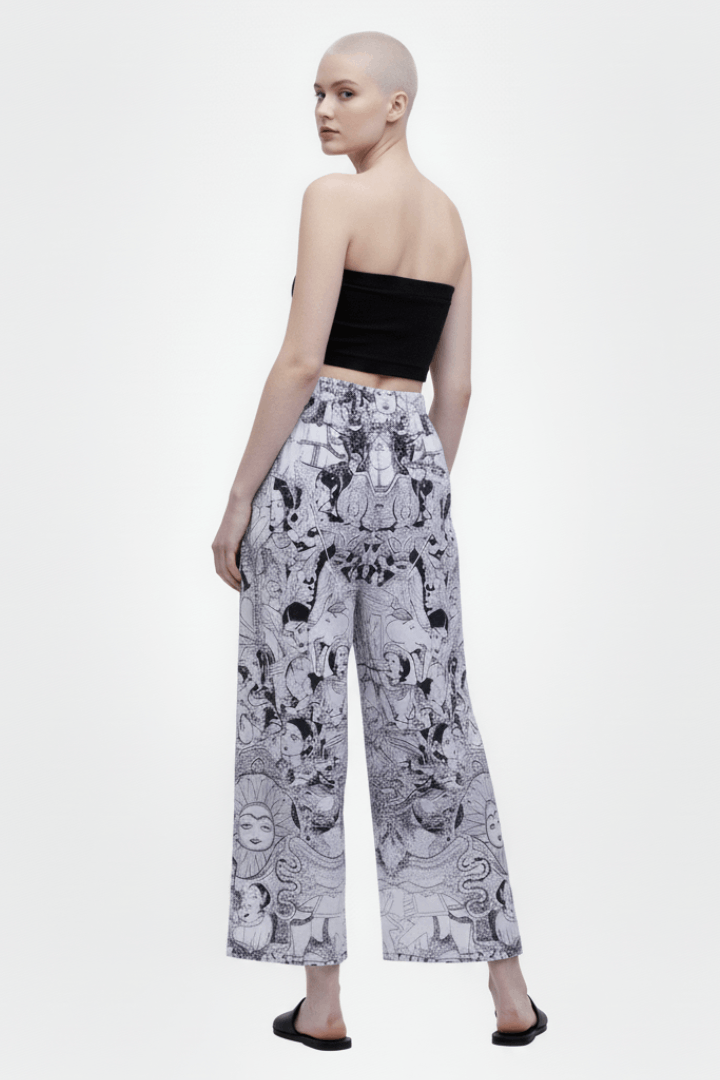 Shiva Lover Black & White Pants