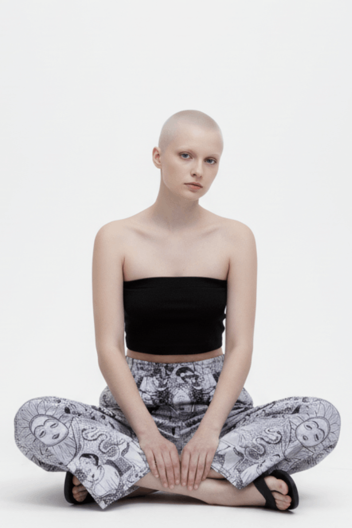 Shiva Lover Black & White Pants