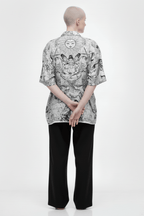 Shiva Lover Black & White Short Sleeve Shirt