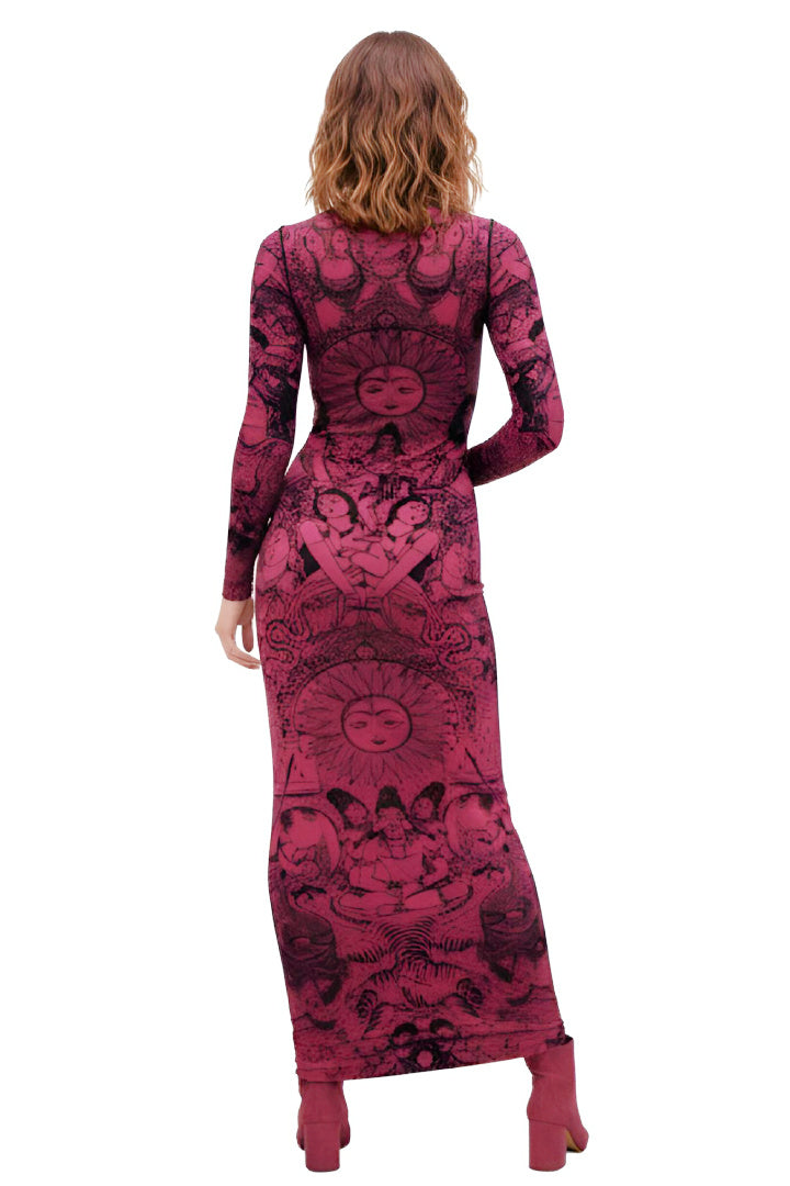 Shiva Lover Red Maxi Dress