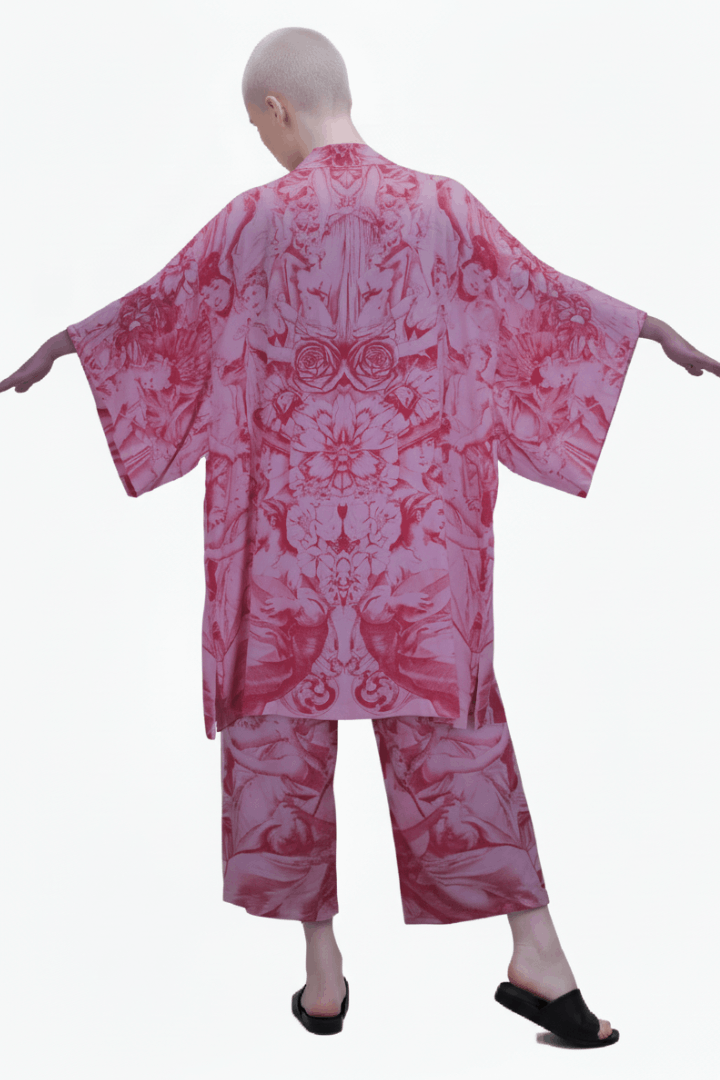Shiva Lover Red Kimono