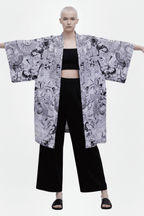 Shiva Lover White & Black Kimono