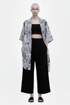 Shiva Lover White & Black Kimono