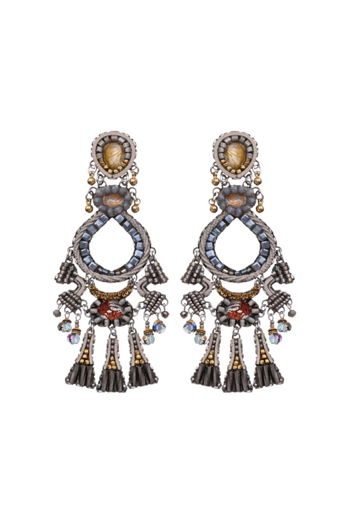 Shivering Moonlight Set, Chrome Earrings