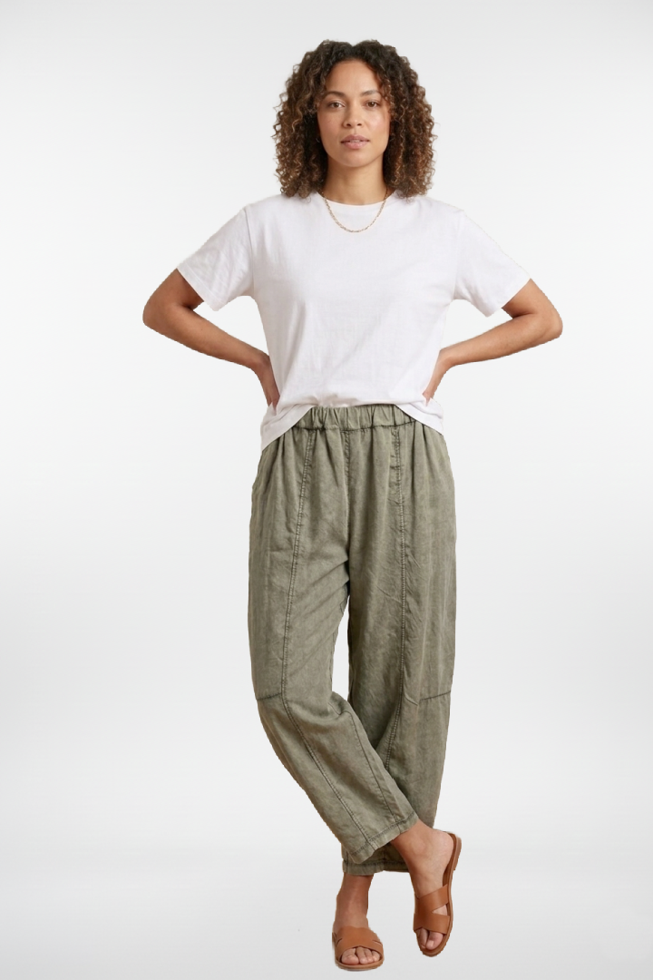 Soft Dye Barrel Pants