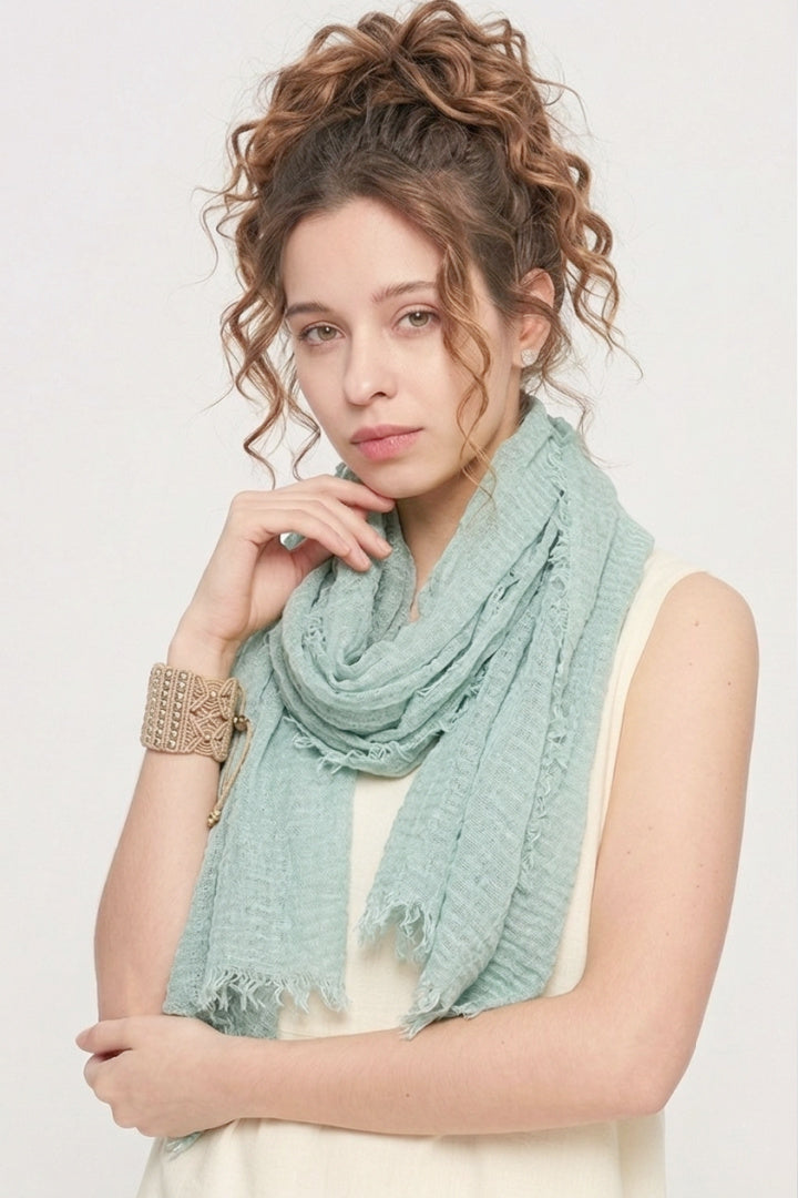 Soft Textured Cotton Scarf
