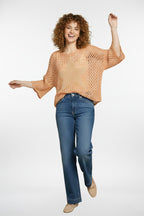 Starburst Crochet Knit Top