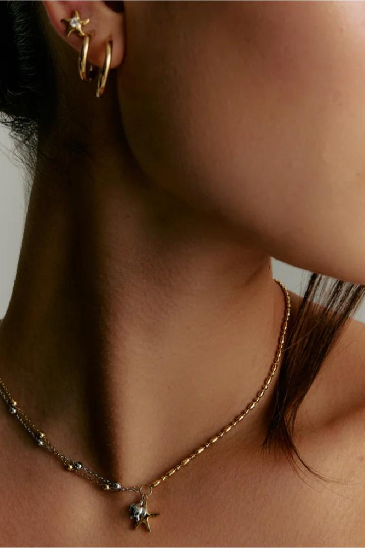 Collier Pendentif Duo Étoile de Mer