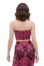 Strapless Cherry Red Swayi Top