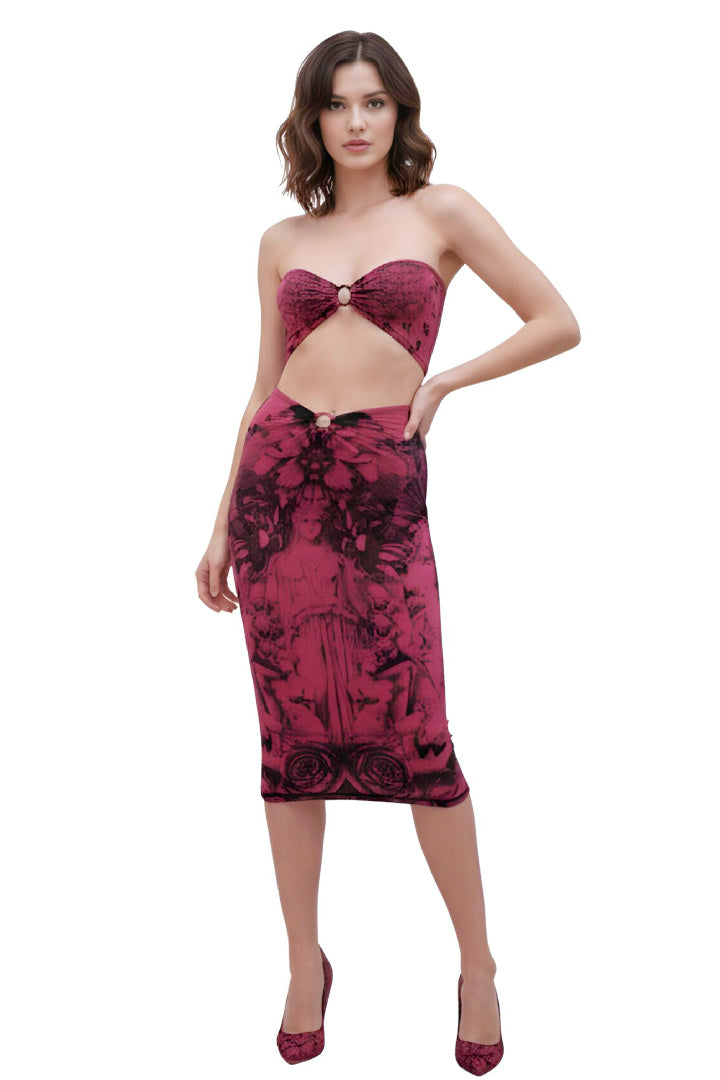 Renaissance Cherry Red Ring Skirt
