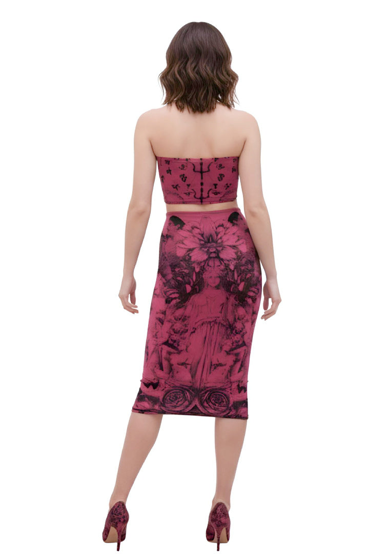 Renaissance Cherry Red Ring Skirt