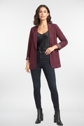 Stretch One Button Collar Blazer