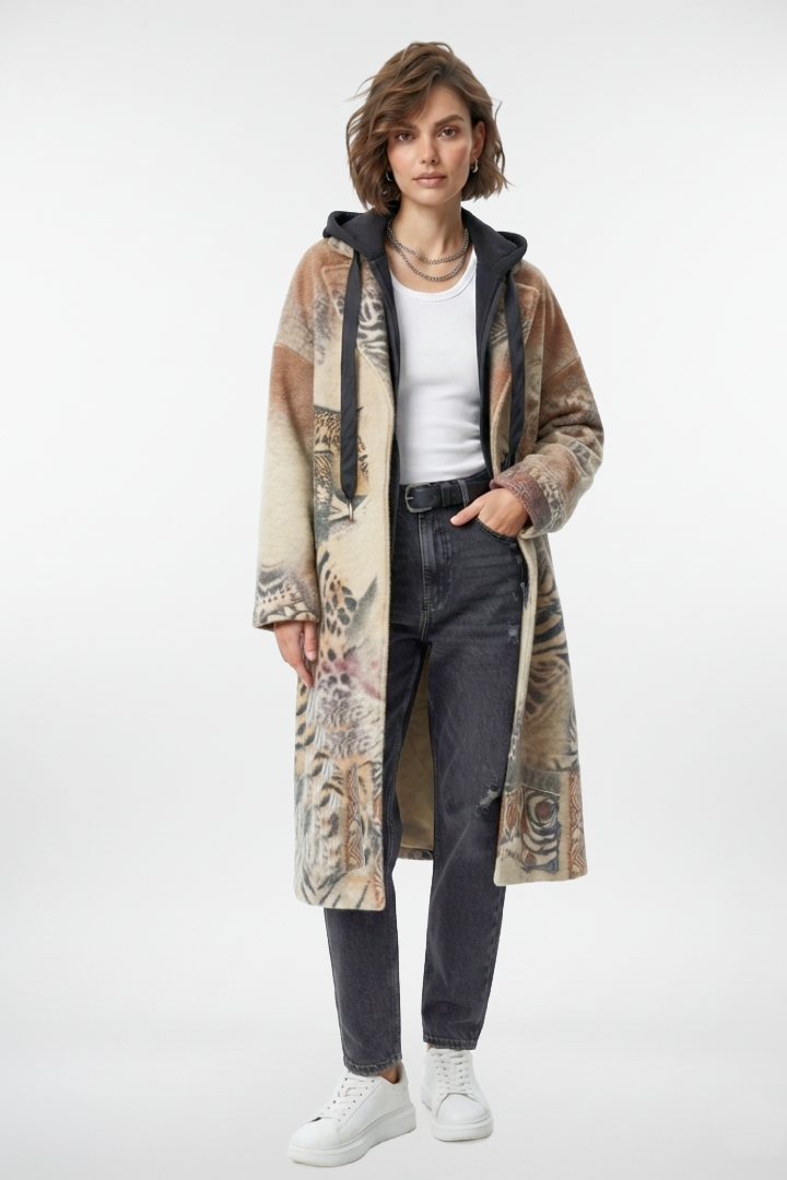 Sun Tiger Boiled Wool Coat