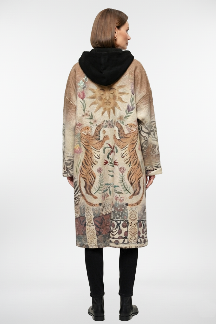 Sun Tiger Boiled Wool Coat