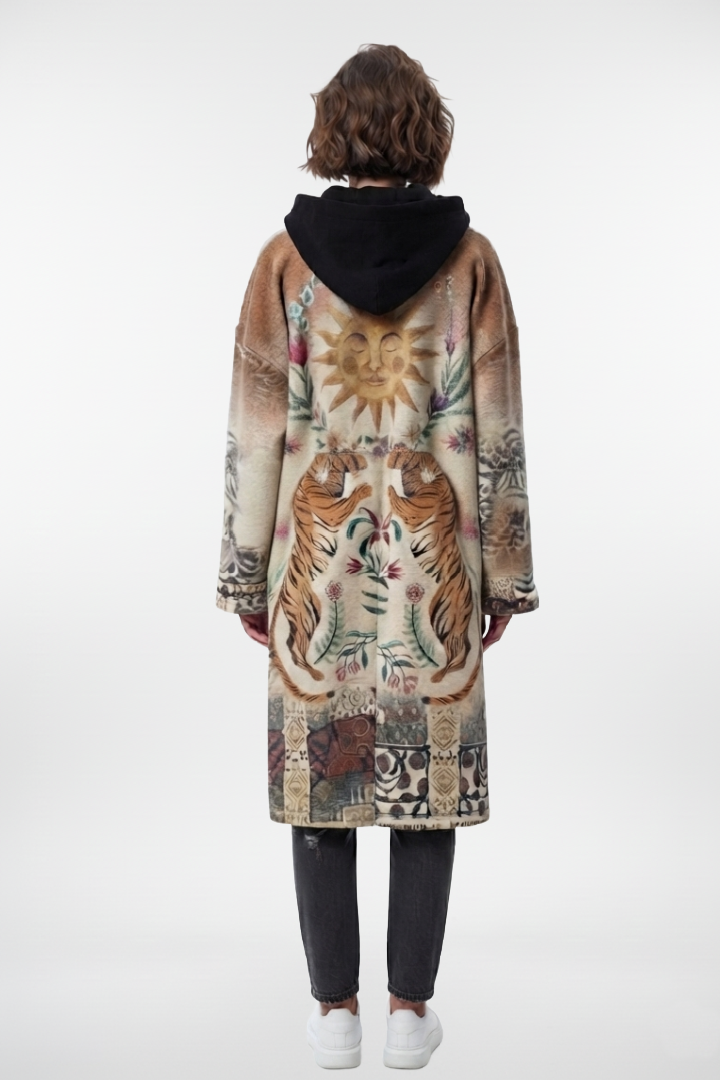 Sun Tiger Boiled Wool Coat