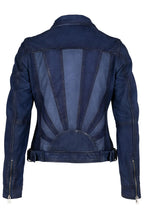 Chaqueta de cuero Sunny RF, azul