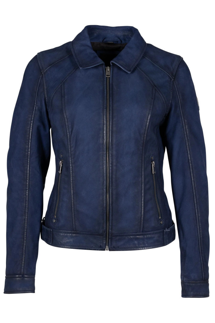 Chaqueta de cuero Sunny RF, azul