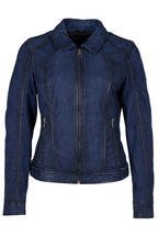 Chaqueta de cuero Sunny RF, azul