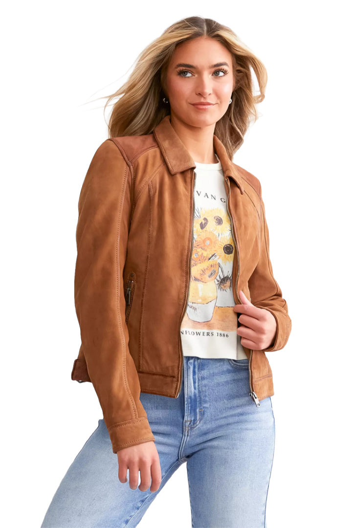 Chaqueta de cuero Misty RF