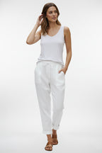 Tapered Linen Pants