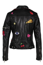 Veste en cuir Tavi 2 RF, noire