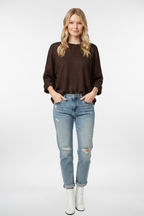 Textured Long Sleeves Top