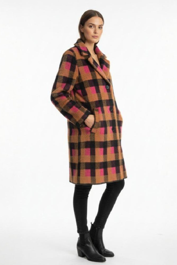 The Fluffy Plaid Statement Coat