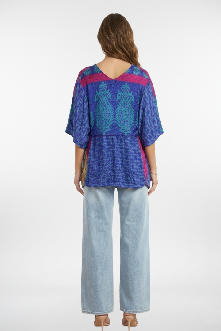 Togetherness Top Fucshia and Blue